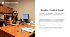 Desktop Screenshot of christypinheiro.com